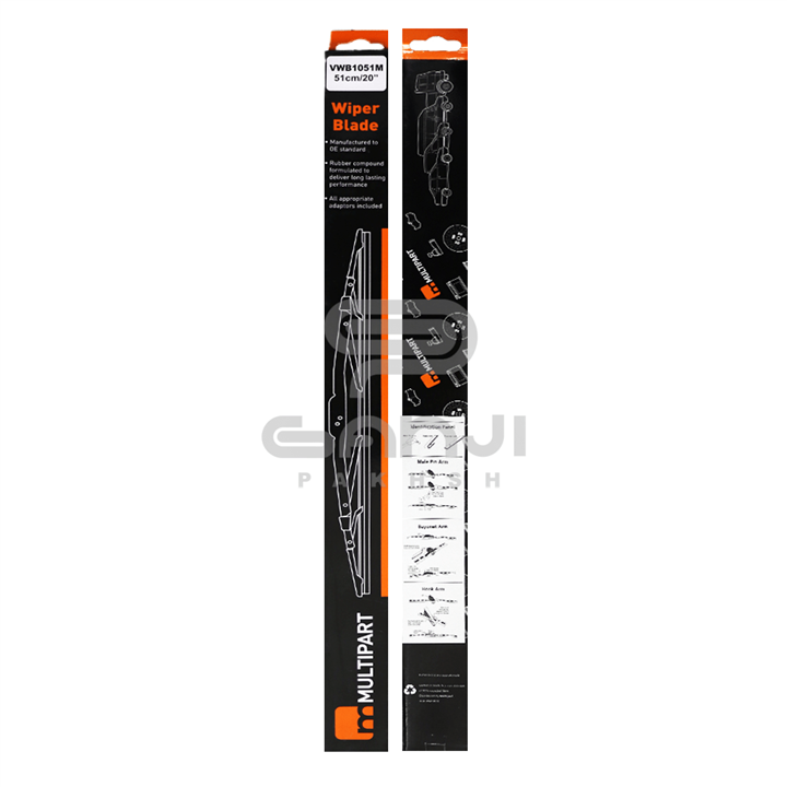 تیغه برف پاک کن خودرو تویوتا هایلوکس مولتی پارت MultiPart Toyota Hilux Wiper Blade